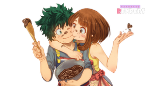 deku y uraraka | Render