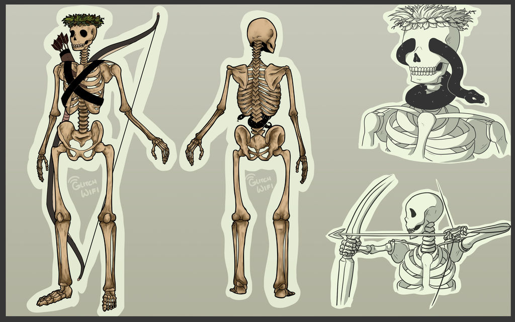 Skeleton Base Character :CM: Skeleton Character Sheet by GlitchWifi on DeviantArt