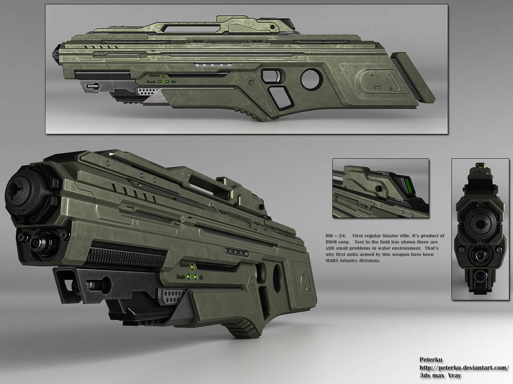 Blaster Rifle Drawing Blaster rifle by peterku on DeviantArt