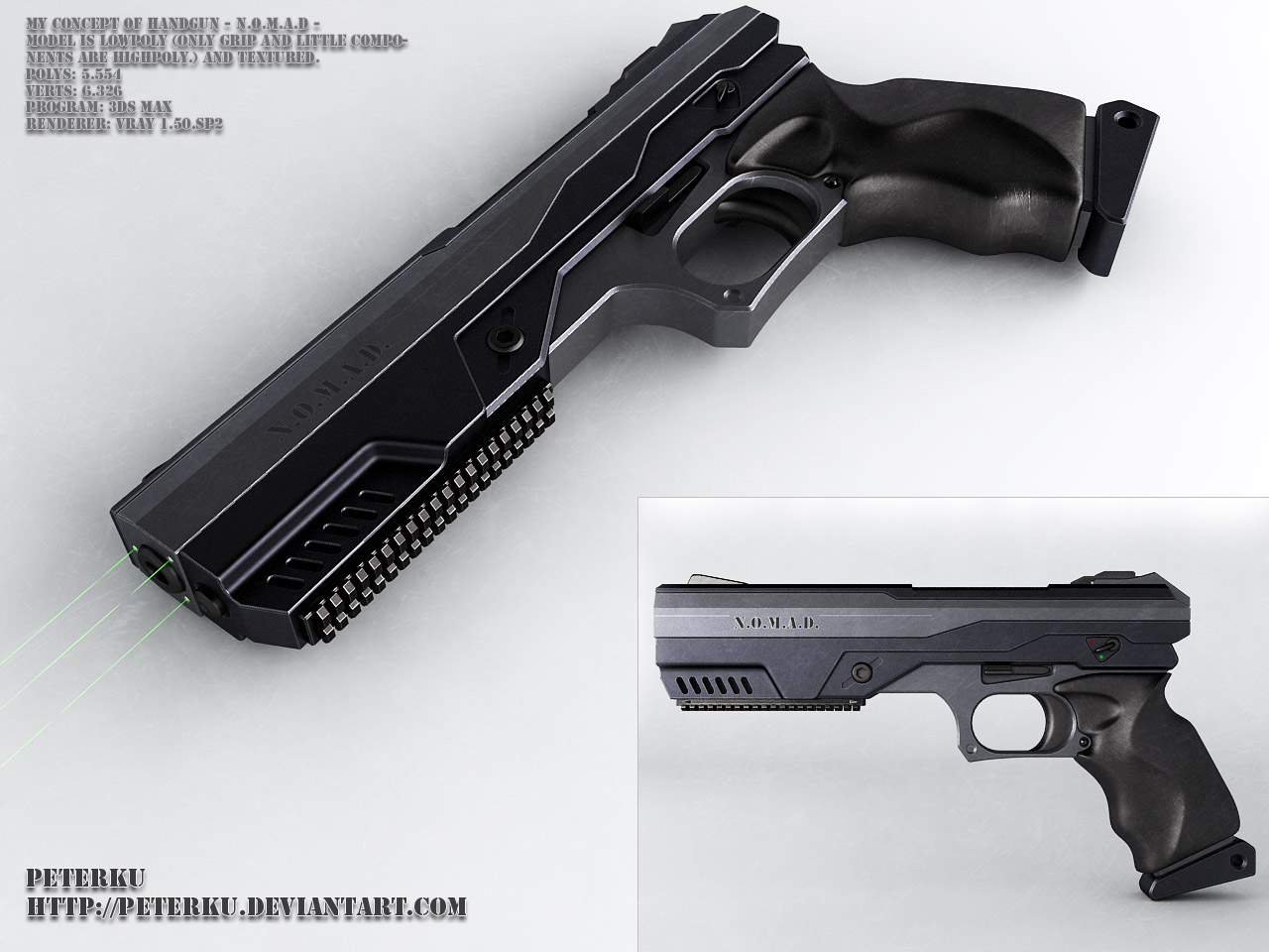 N.o.m.a.d  - handgun concept