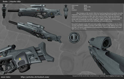 Kodo rifle - tech drawing