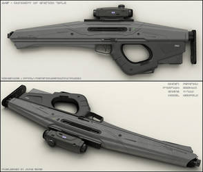 A4F - concept of sci-fi rifle