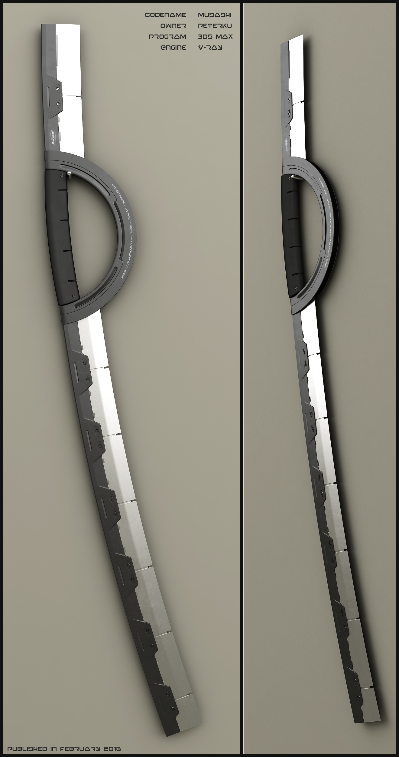 Musashi - concept of sci fi sword by peterku on DeviantArt