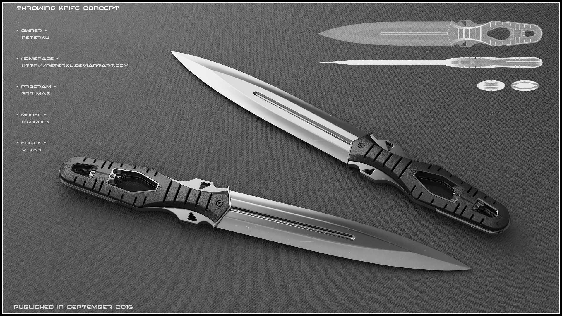 Throwing knife concept by peterku on DeviantArt