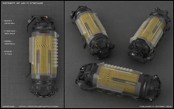 Sci-fi Grenade concept