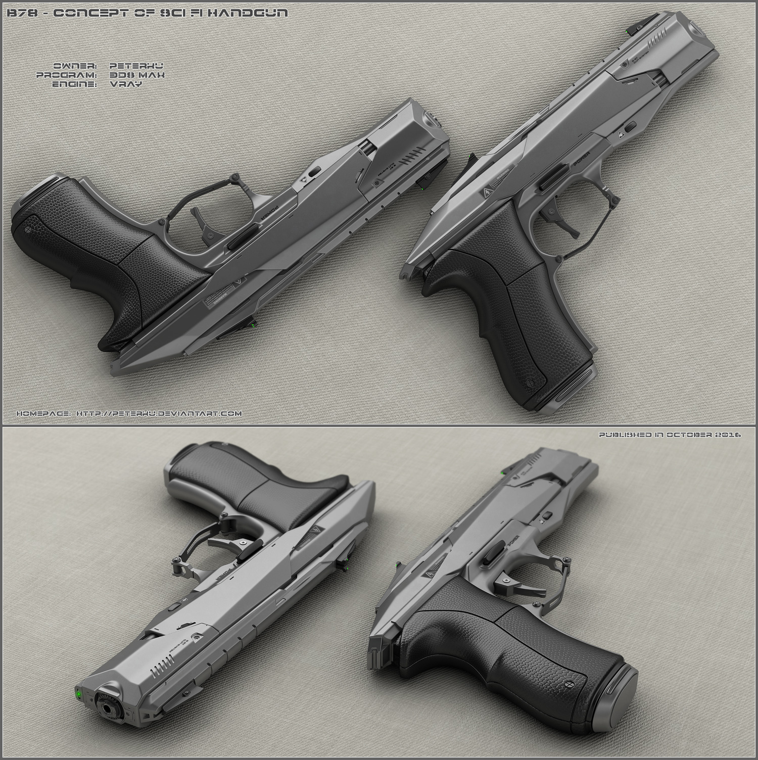 B78 - sci fi handgun