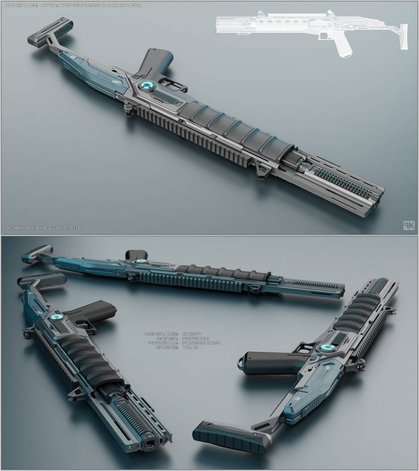 Swift - concept of sci-fi rifle by peterku on DeviantArt