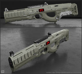 Bulldog-2 - concept of sci fi shotgun