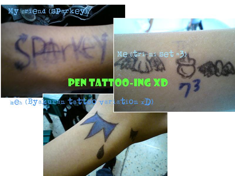 Pen Tattooing :D