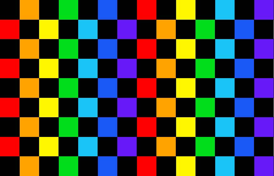 Rainbow Checkered by yorunonaka7929 on DeviantArt