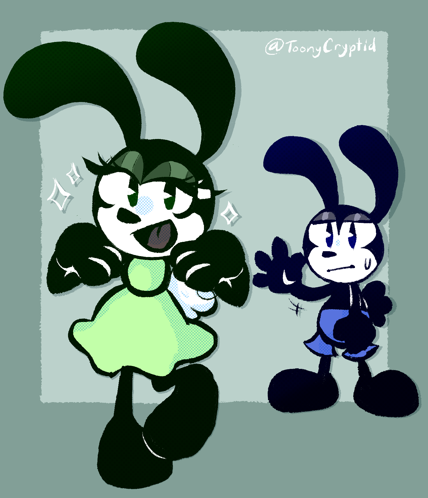 Fanny and Oswald by ToonyCryptid on DeviantArt