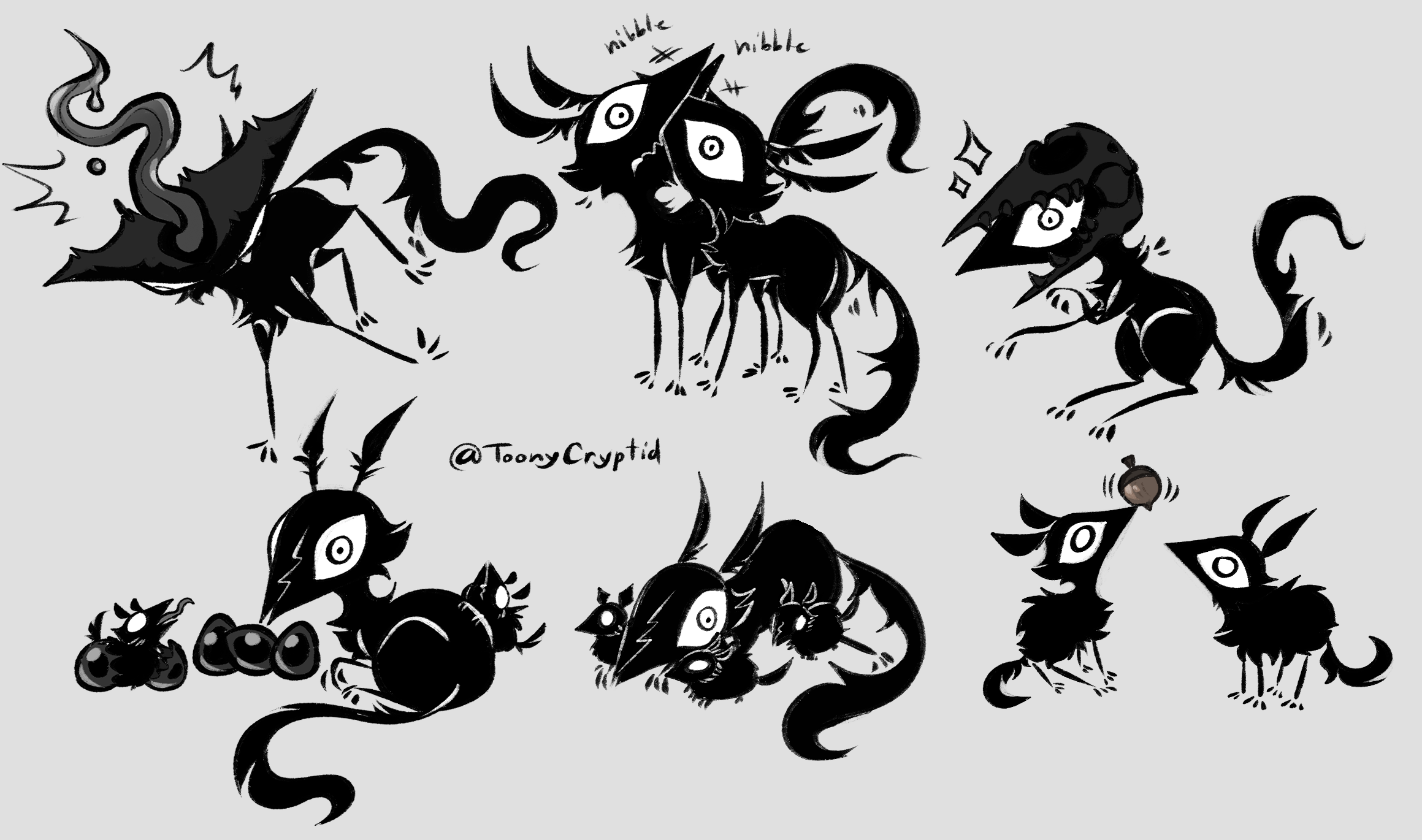 Toonycriptid Ghost Alot of sootmites by ToonyCryptid on DeviantArt