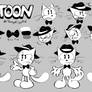Catoon the Cartoon Cat Full Reference Sheet.
