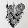 Scorched demon skull