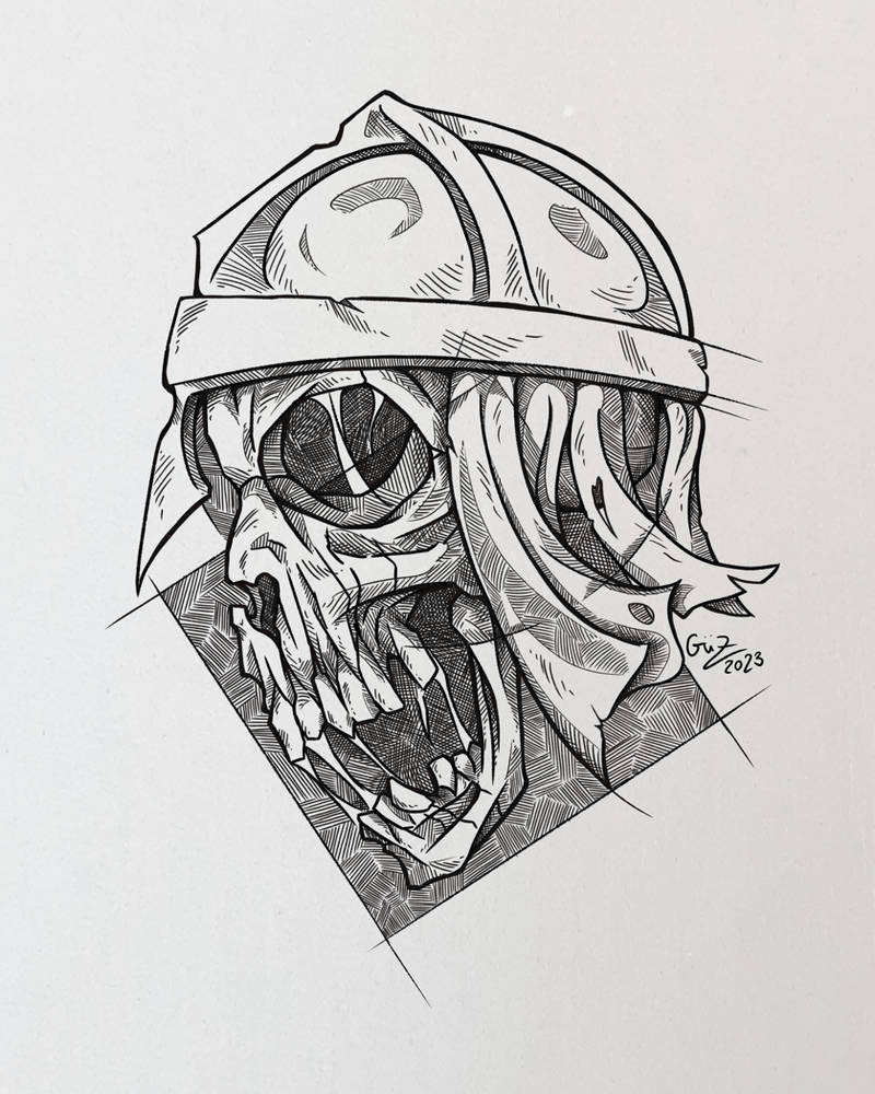 Warrior Skull Tattoo by UnholyGod on DeviantArt