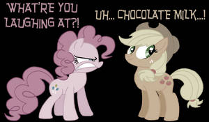 Corrupted Pinkie and Applejack