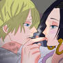 Sanji and boa hancock