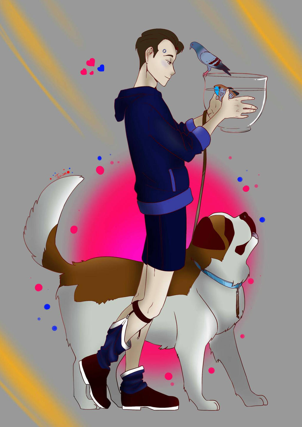 Connor Rk800 fanart by Axldraw on DeviantArt