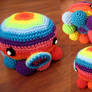Crochet rainbow octopus