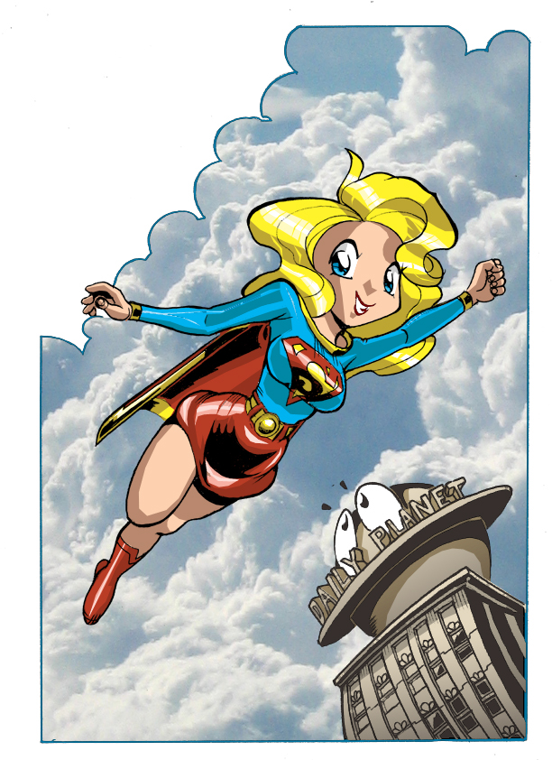 Chibi Super Girl Color