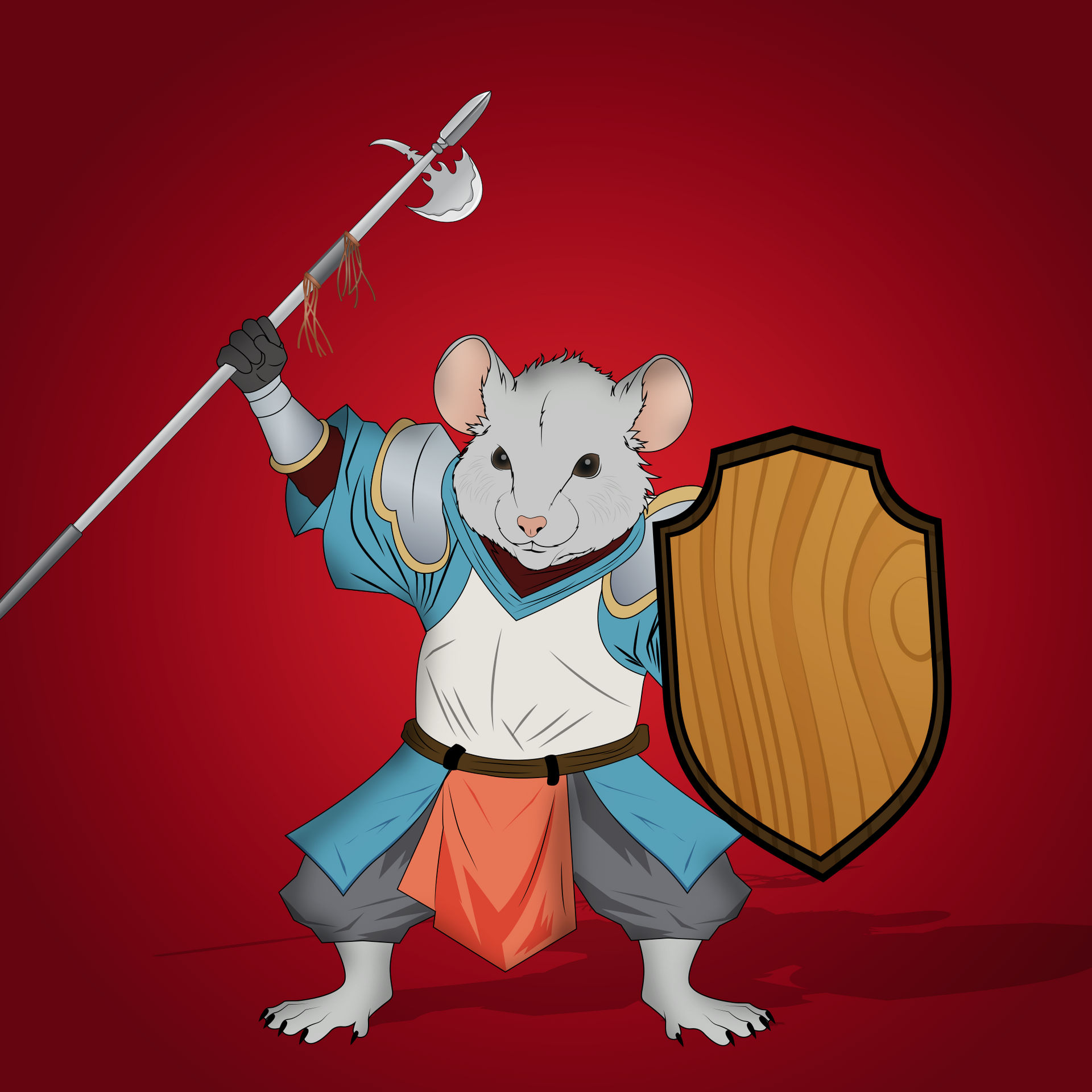 Desert Rats 2d Style 2D artwork of a Rat Warrior! by nothingjustayla on DeviantArt