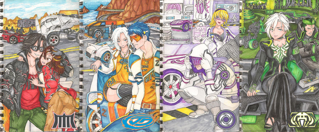 Acceleracers Coloring Acceleracers wallpaper collage by Fast-Fish on DeviantArt