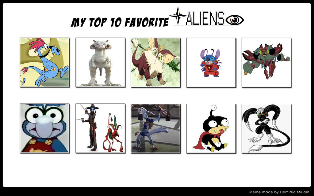My Top 10 Favorite Aliens