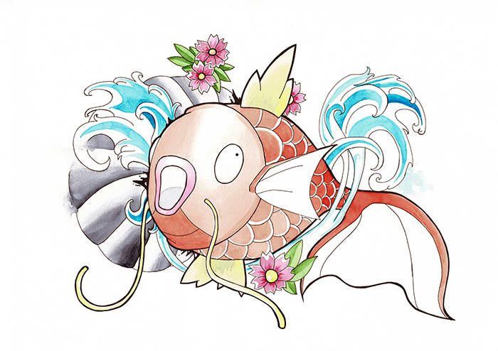 Magikarp Base Fish Koi fish magikarp from pokemon by Kerylstraza on DeviantArt