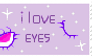 i love eyes stamp