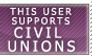 Civil Union Supporter Stamp