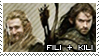 The Hobbit: Kili and Fili Stamp by immature-giraffe
