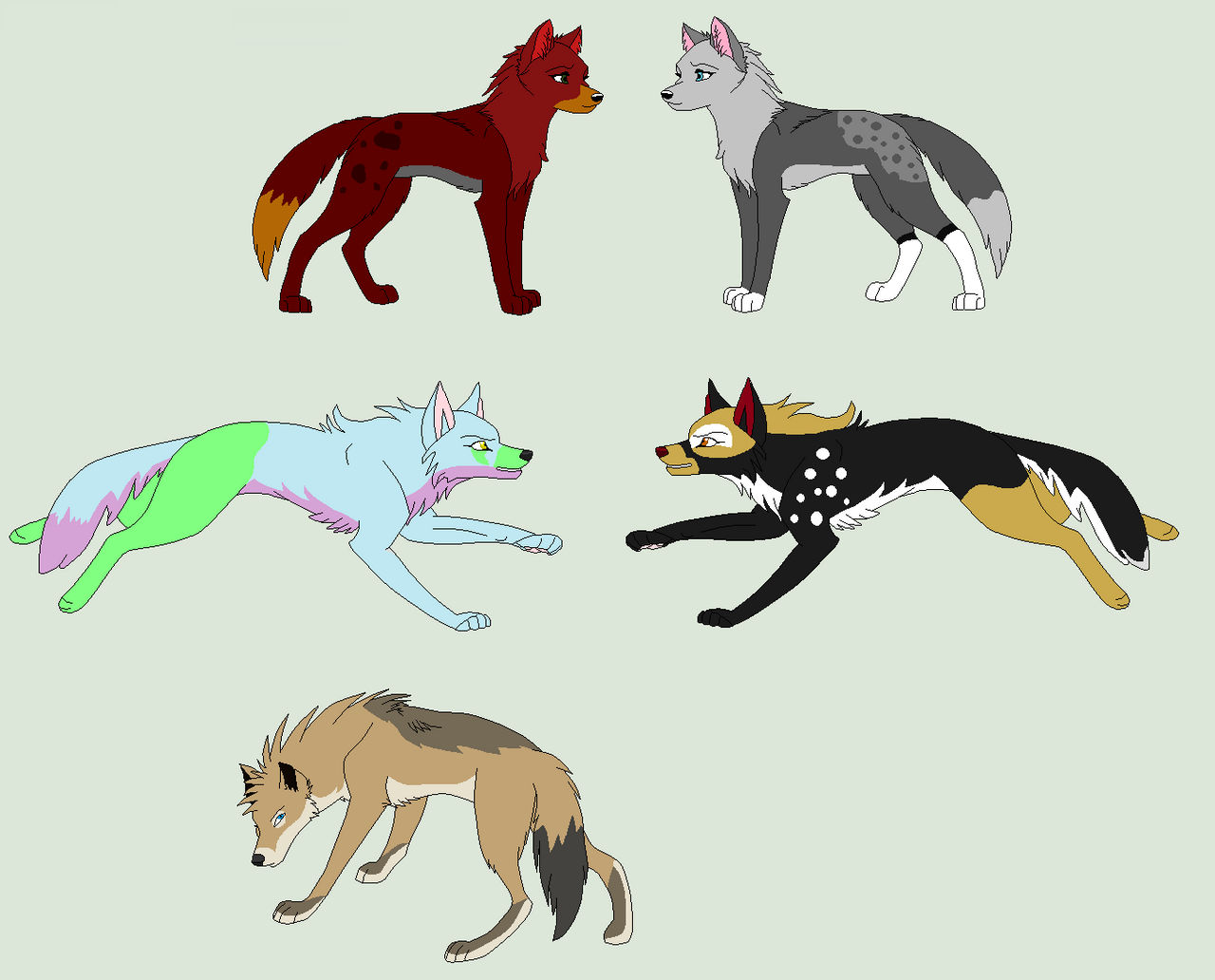 Diaboliklovers1001 's Wolves Customs by StrawberryAurora on DeviantArt