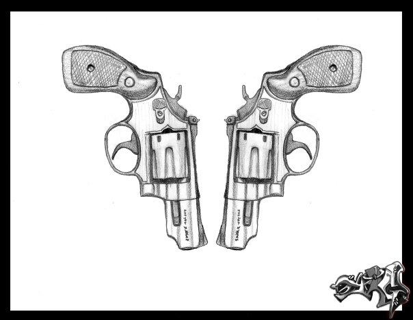 2 Rifles Drawing 2 guns by A-T-G-4 on DeviantArt