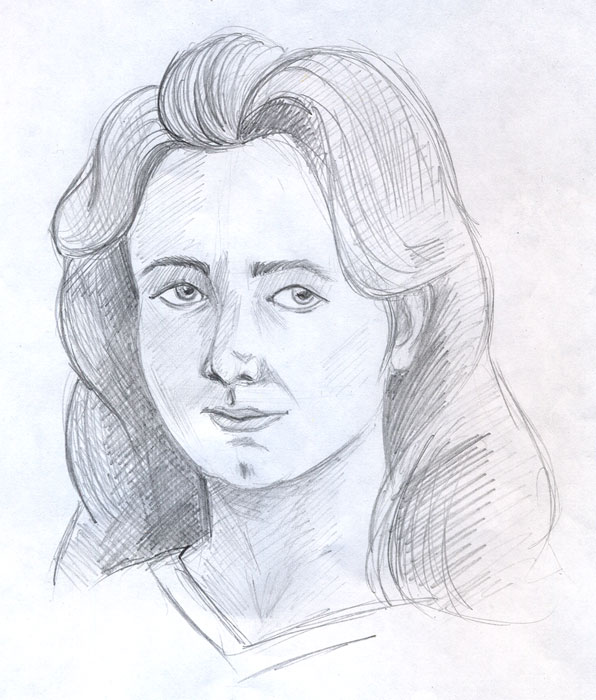 Pencil self-portrait