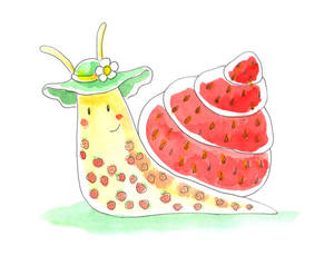 Strawberry snail