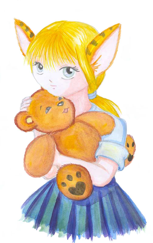 Hitana with teddybear