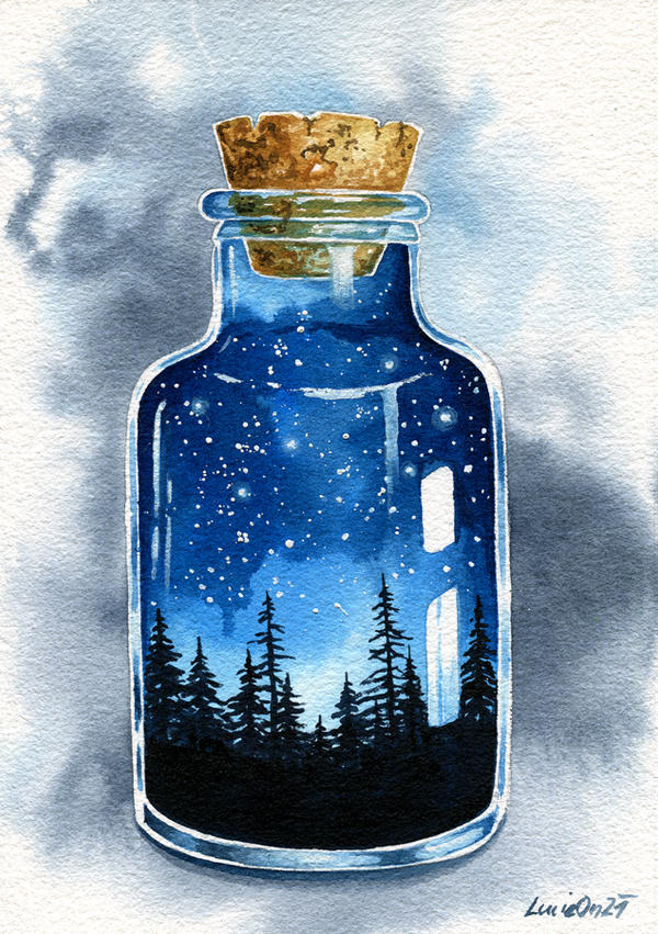 Night in a Bottle by LucieOn on DeviantArt
