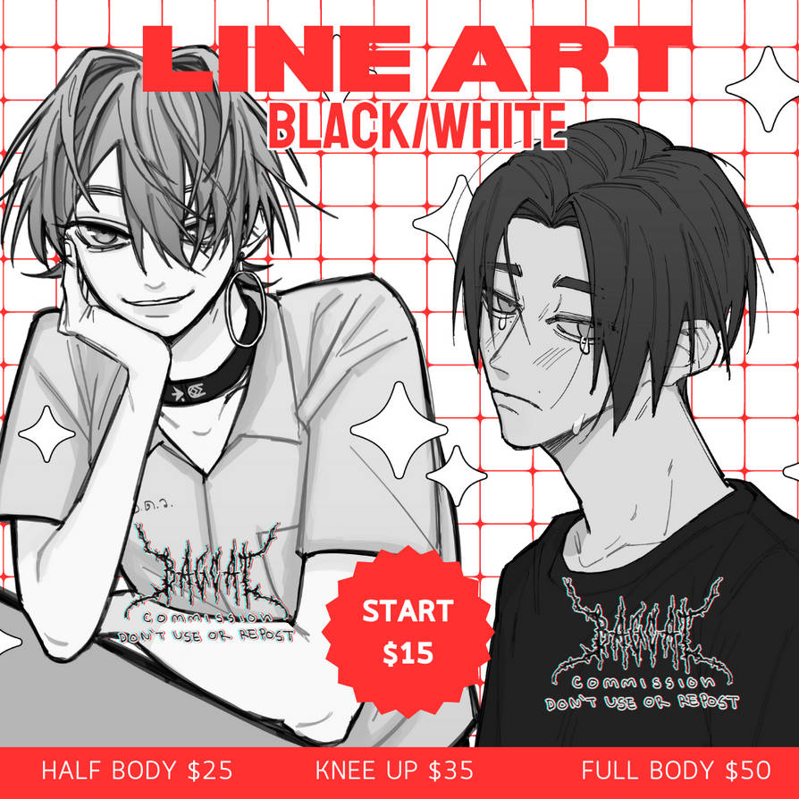 Commission line art by BAGCATP on DeviantArt