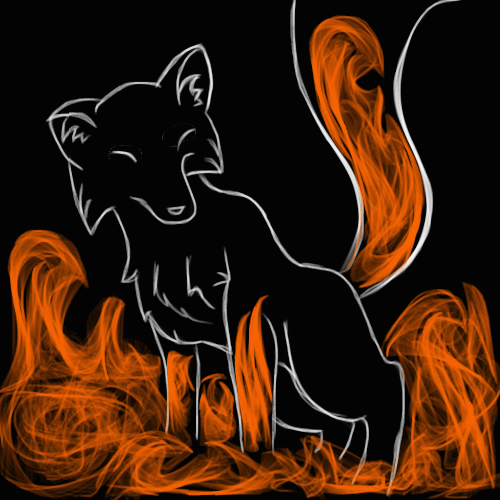 A true fire fox demon