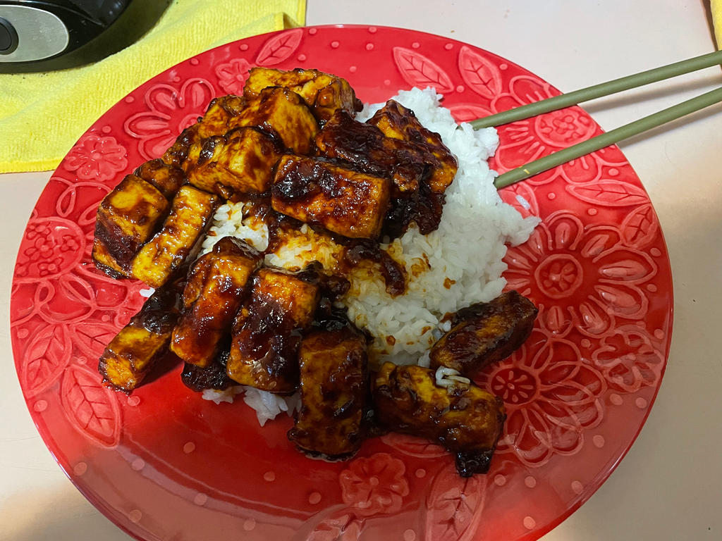 Spicy Korean BBQ Tofu by Nix-Achlys on DeviantArt