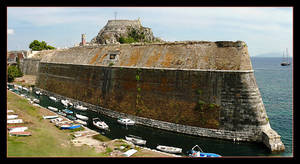 The Old Fortress Dominates The Town Of Corfu