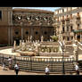 4 Clones And The Fountain In Palermo - Panorama