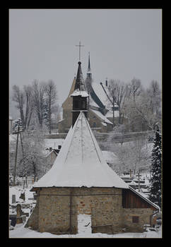 Winter's Days -Two Churches - Czchow - Poland