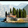 Island, Cypresses And Church - Kotor Bay