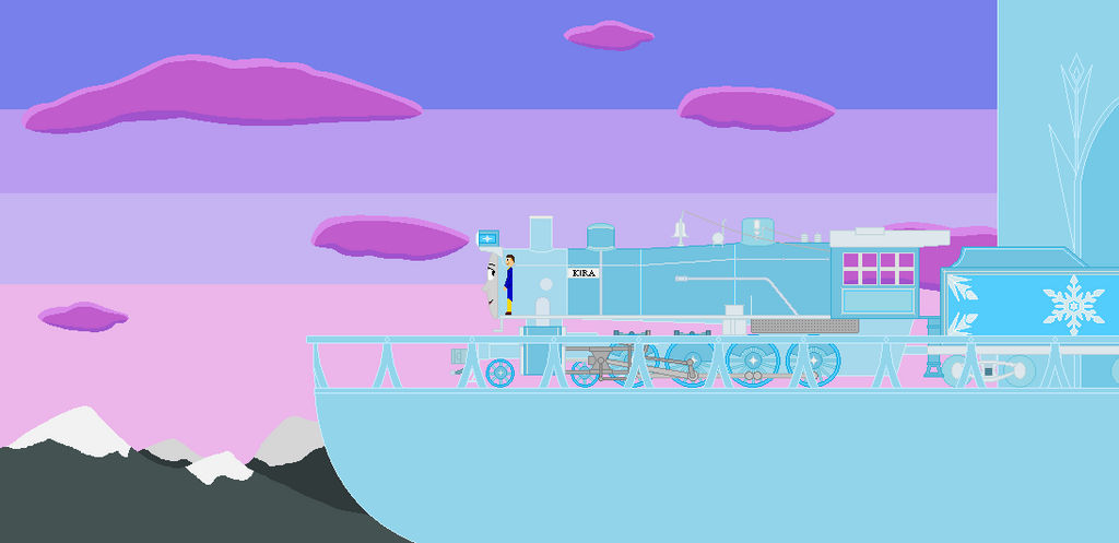 Winter Engine Deviantart Snow Engine Kira Showing Terry the View by WynterStar93 on DeviantArt
