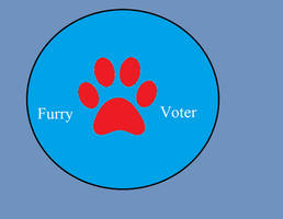 Furry Voter Sticker