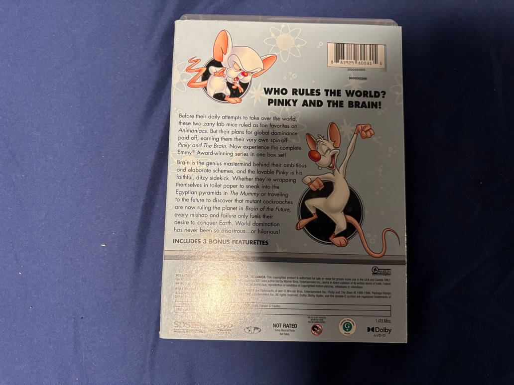 Pinky and The Brain Complete Series (Back) by AmaniTheLion on