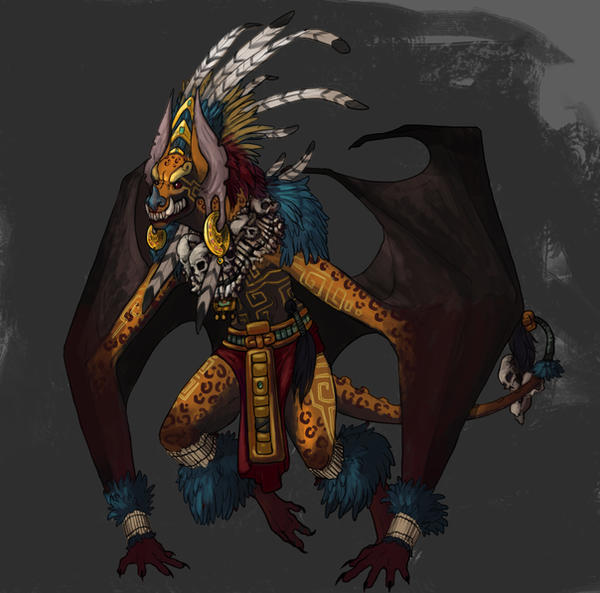 The Bat God: Volunteer Exchange by Tinadactyl on DeviantArt