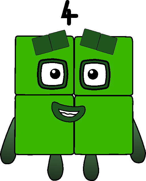 Numberblock 4 PNG by MickeyMouse117 on DeviantArt