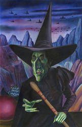 Margaret Hamilton as the Wicked Witch of the West by Caricature80